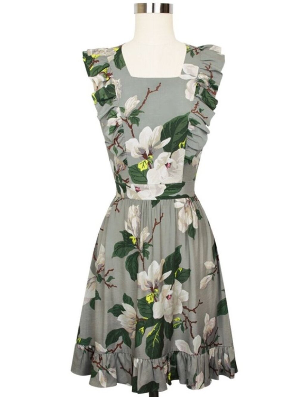 Trasha Diva Steel Magnolias Honey Sun Dress RARE Vintage Designer Floral US 10